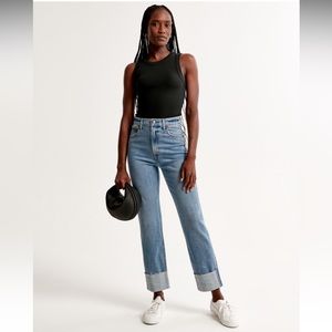 ▪️ 27 short - Ultra high rise ankle straight jeans